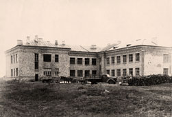 Абинск. Строительство средней школы №1, 1948