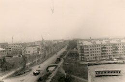 Аксай. Посёлок Газопровод - вид на улицу Толпинского, 1974 год