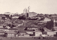 Бирск. Панорама города и Свято-Троицкого собора