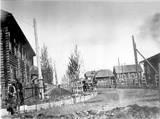 Гурьевск. Слева горисполком, 1935 год