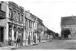 Дружба. Разрушения на рыночной площади, 1914-1918 годы
