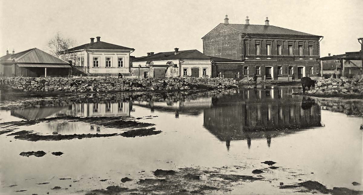 Елабуга. Затопленная Рыбная площадь весной, 1910