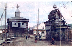 Железногорск-Илимский. Казанская церковь и Спасская башня