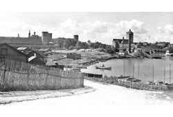 Ивангород. Ивангородский берег реки Нарва, 1940-е годы