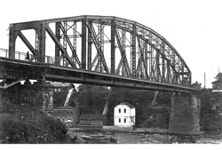 Ивангород. Железнодорожный мост, 40-е годы