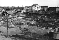 Йошкар-Ола. Бараки в центре города, 1960-е годы