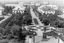 Калтан. Центр города, 1960-е годы