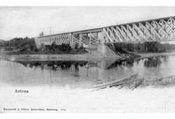 Каменногорск. Железнодорожный мост через реку Вуокса, 1900-е годы