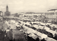 Москва. Большая Сухаревская площадь, 1890