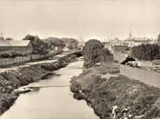 Москва. Река Яуза, вид с Высокояузского моста, 1887