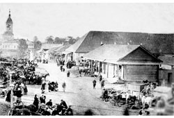 Мышкин. Никольская улица, торговые ряды, 1910-е годы