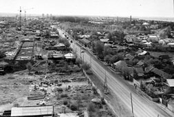 Набережные Челны. Старые Челны - панорама, снимок сделан с дома 10-18, 1971 год