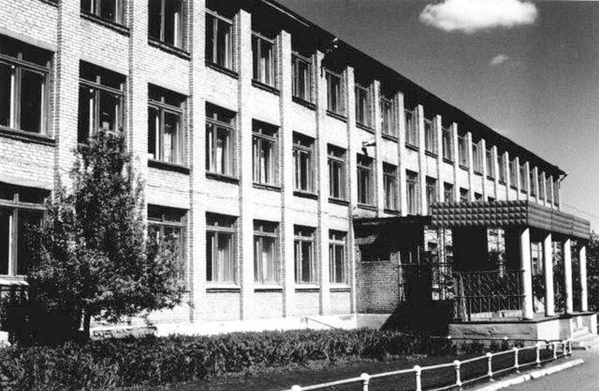 Нефтекамск. Новое здание школы №1 в Касево, 1964 год