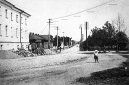 Петрозаводск. Мариинская улица со стороны Круглой площади, 1900-1910 годы