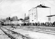 Пионерский. Железнодорожный вокзал, 1955-1965 годы
