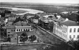 Сыктывкар. Трехсвятительская улица со Стефановской колокольни, 1920-е годы