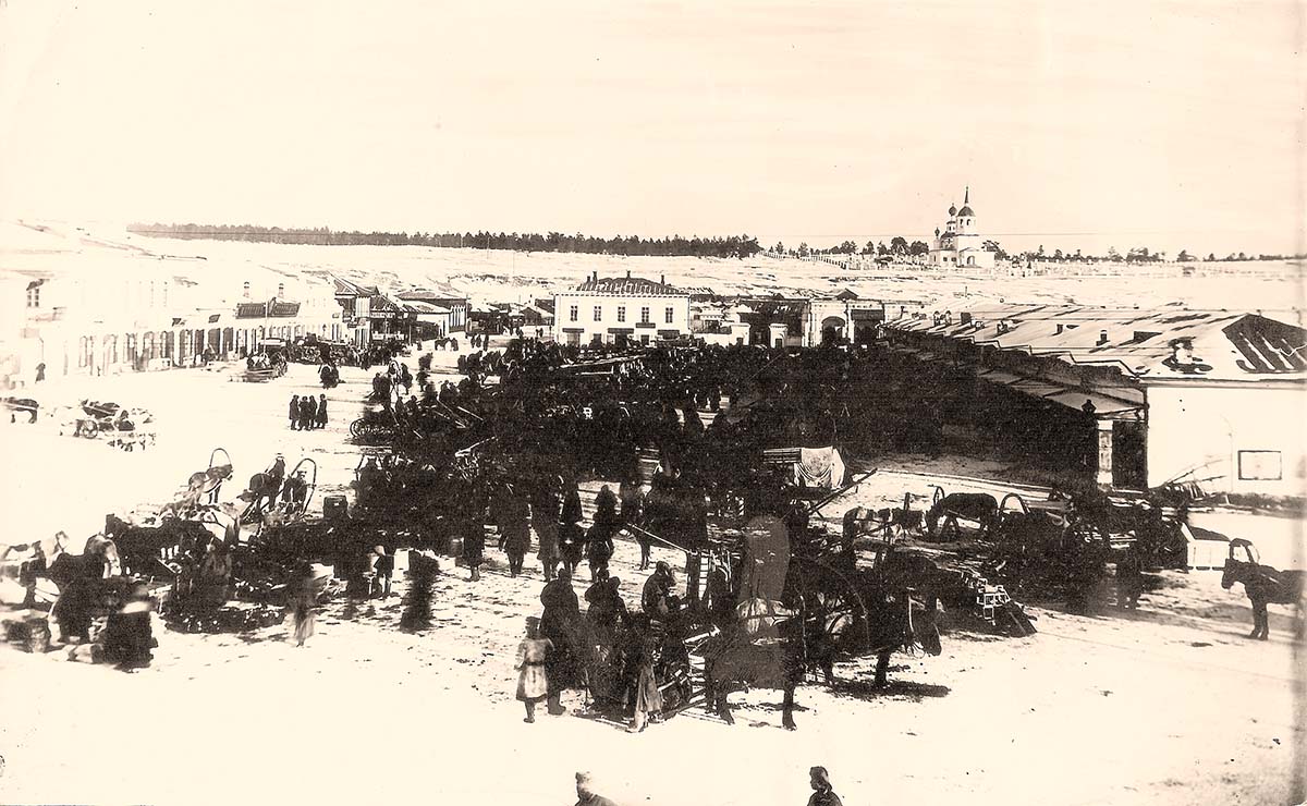 Улан-Удэ (Верхнеудинск). Базарная площадь, 1905 год