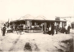 Улан-Удэ. Базарная площадь, торговые лавки, 1905 год