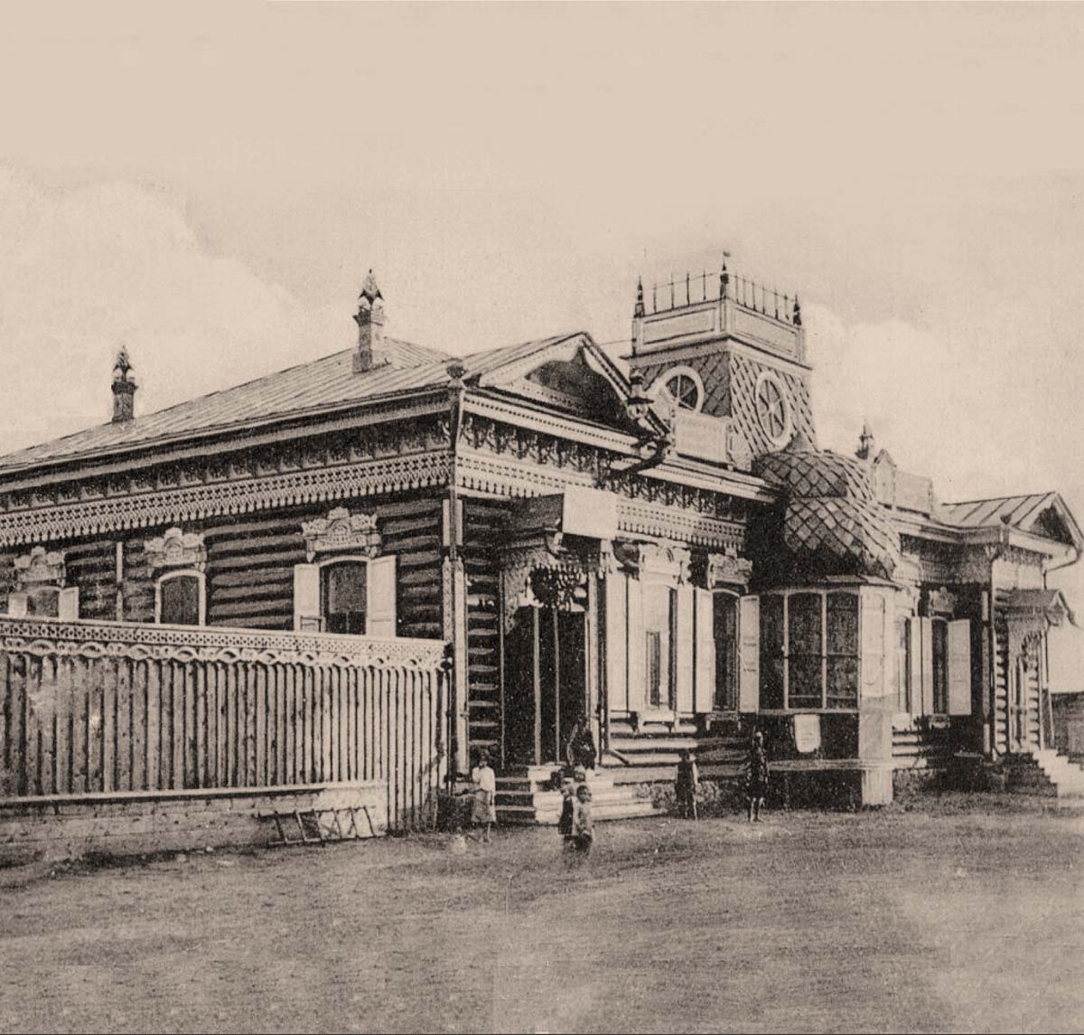 Улан-Удэ (Верхнеудинск). Гостиница Европа (Отель Централь), между 1908 и 1917 годами
