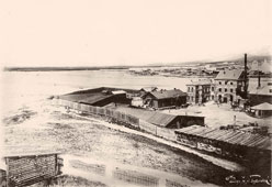 Улан-Удэ. Вид на реку Селенгу и город из Зауды, 1909 год