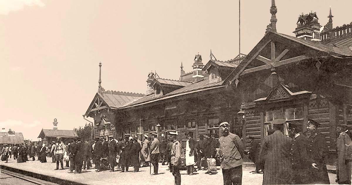 Улан-Удэ (Верхнеудинск). Железнодорожный вокзал, 1909 год