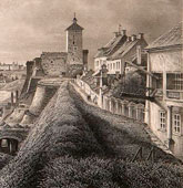 Нарва. Вид на крепость, 1867 год, гравюра