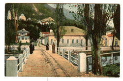 Новый Афон. Вид с моста на монастырь