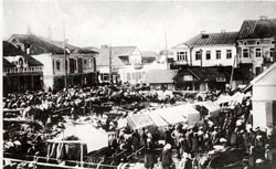 Мариямполе. Рынок на центральной площади