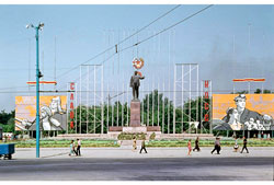 Душанбе. Памятник Ленину, 1968 год