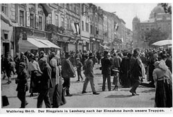 Львов. Рыночная площадь, 1914 год