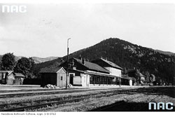 Сколе. Панорама железнодорожной станции, 1931 год