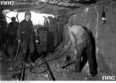 Стебник. Работники в подземной шахте