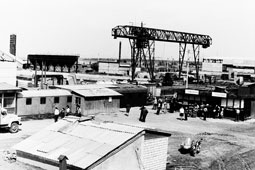 Агидель. Начало строительства - промбаза стройки, 14 августа 1981 года