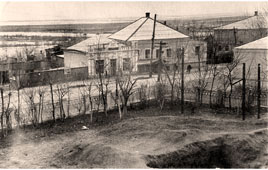 Аксай. Улица Советская из окна 2-го этажа средней школы, 1959 год