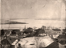 Аксай. Вид с Будённовского спуска, 1960-е годы