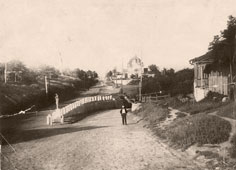 Аксай. Вид с улицы Толпинского на Буденновский спуск, 1953 год