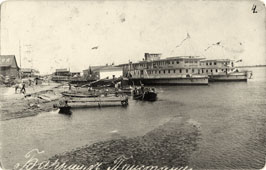 Барнаул. Пристань в месте слияния рек Оби и Барнаулки, между 1910 и 1915