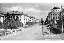 Бокситогорск. Комсомольская улица, 70-е годы