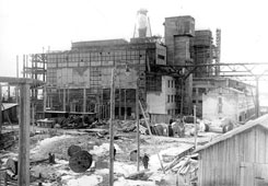 Кировск. Строительство Дубровской ГЭС, 1933 год