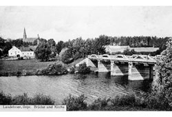 Краснознаменск. Старый мост, 1910-1914 годы