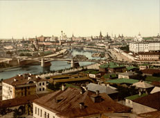 Москва. Панорама города и Москвы-реки, около 1890