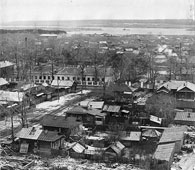 Набережные Челны. Старые Челны - панорама, 1960-1970 годы
