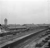 Петрозаводск. Пакгаузы на железнодорожной станции, 1942 год