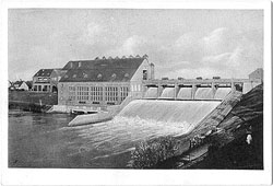 Правдинск. Электростанция на реке Алле, 1925-1940 годы