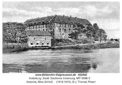 Черняховск. Старый замок, казарма, 1910-1915 годы