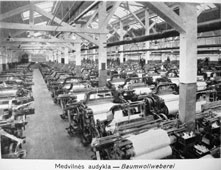 Клайпеда. Текстильная фабрика, ткацкий цех