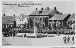 Вилкавишкис. Открытие памятника немецким солдатам