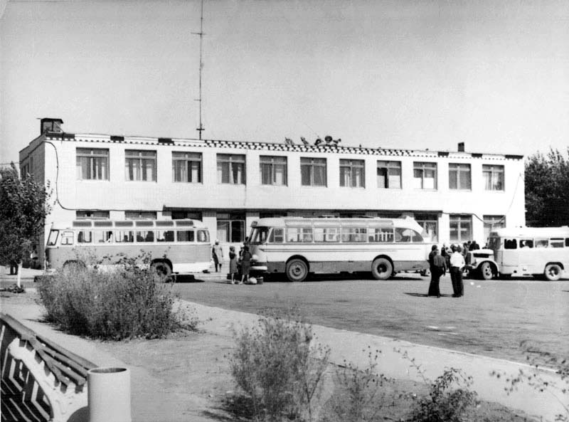 Amvrosiivka. Bus station, circa 1970s