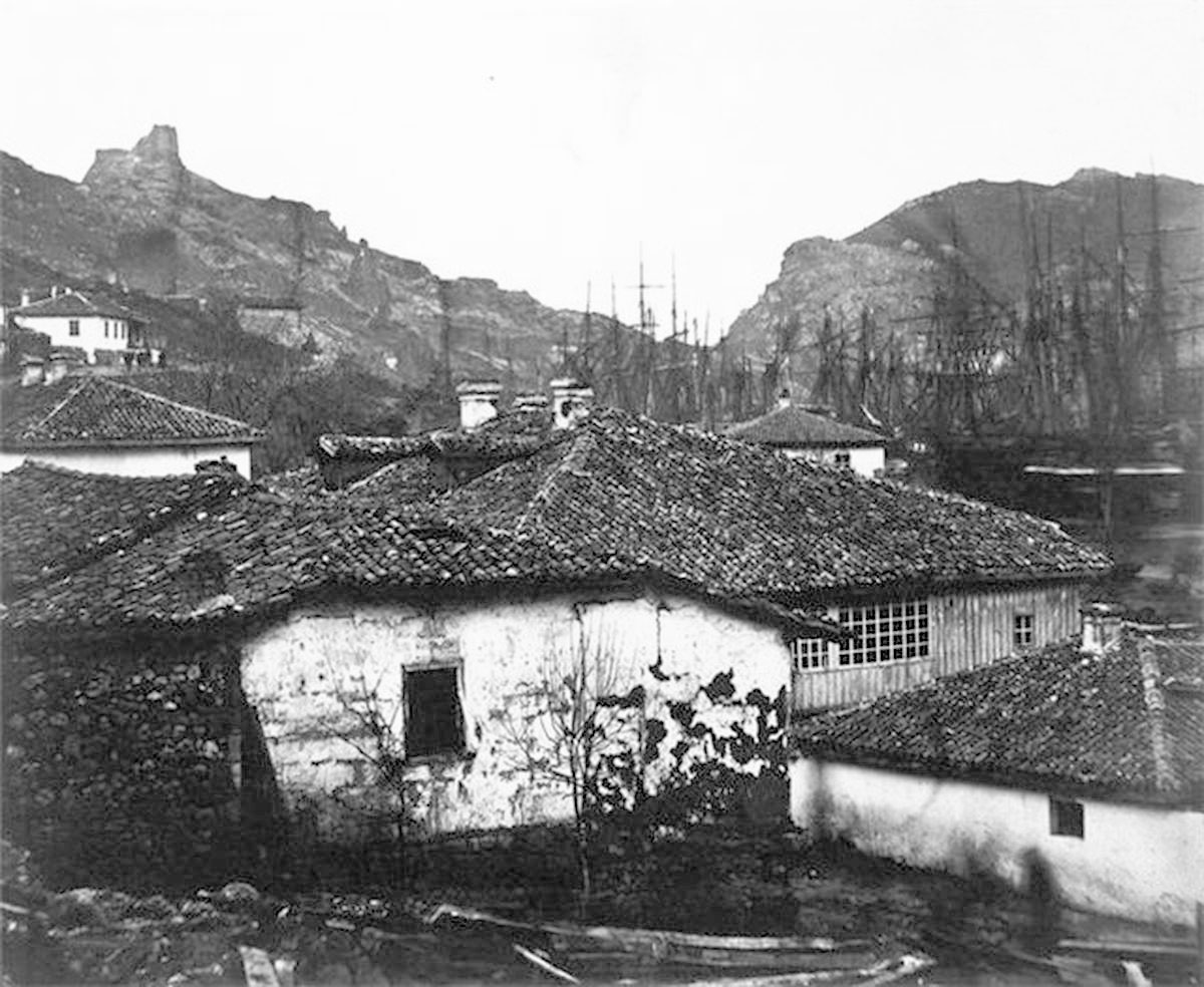 Balaklava. War of 1853-56, panorama of the city