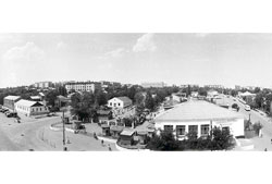 Балаклея. Панорама города и столовая, 1960-е годы